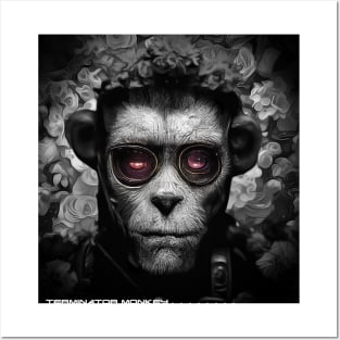 terminator monkey Posters and Art